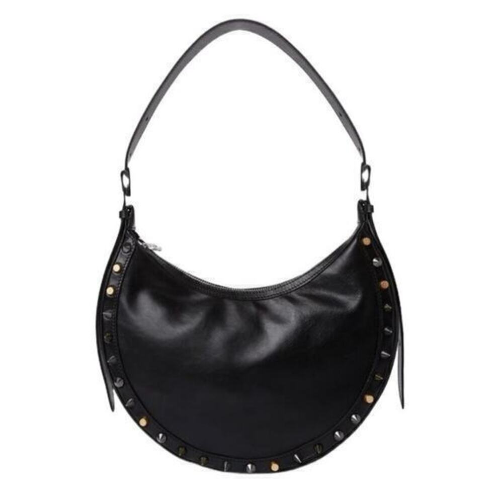MARINE SERRE Stud Crescent Moon Shoulder bag